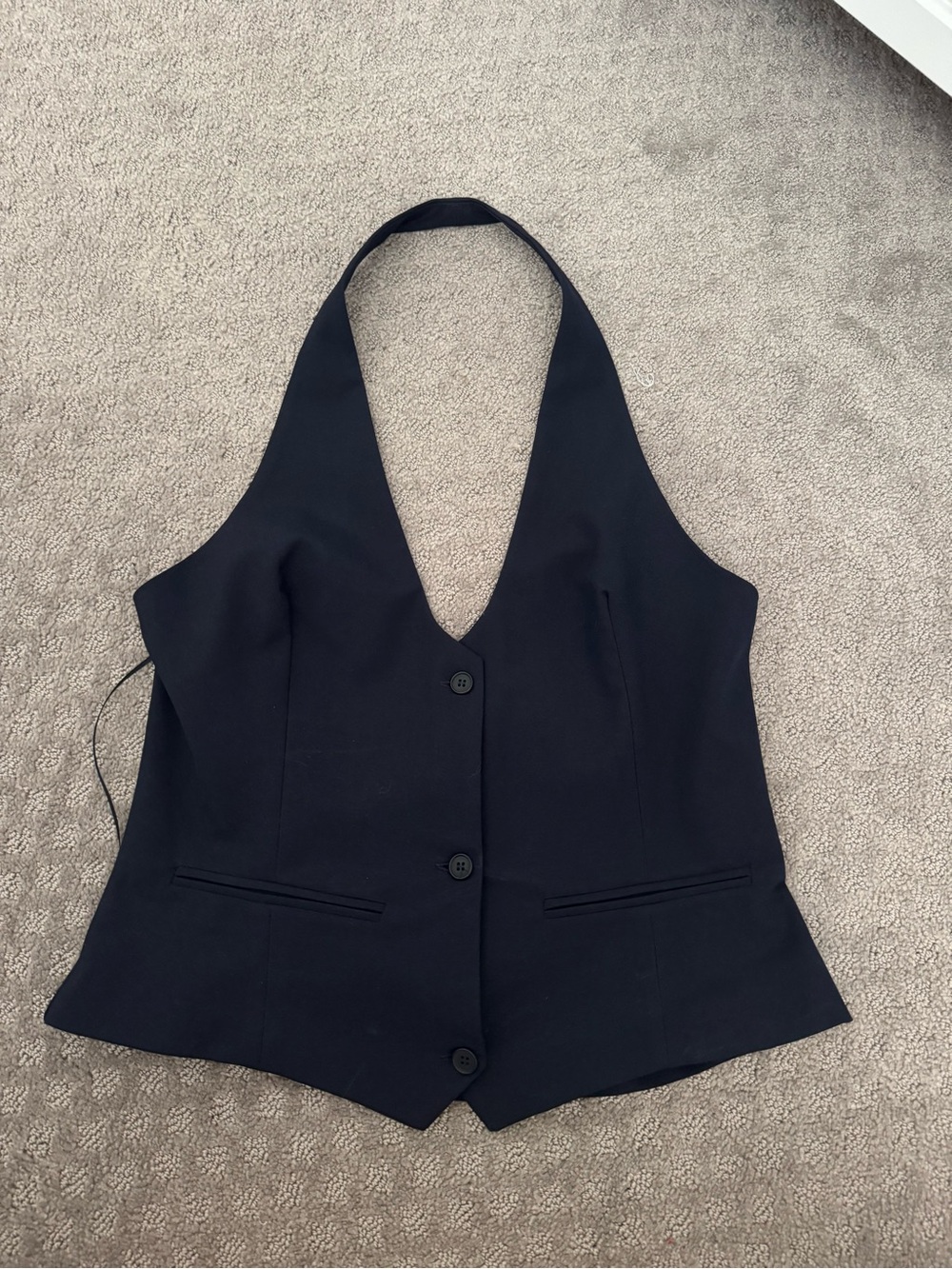 Zara Navy Halter Top